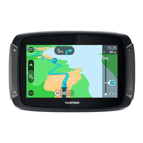 Image of TomTom Motorcycle Sat Nav Rider 500 (4.3 Inch, with Motorcycle Specific Winding and Hilly Roads, Updates via Wi-Fi, TomTom Traffic and Speed Cams, EU Maps)