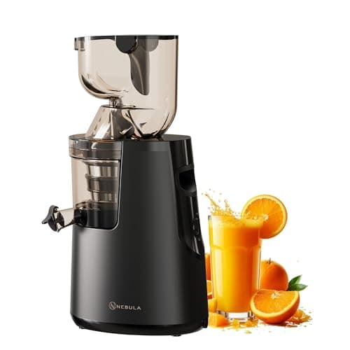 Image of Nebula Grande 150W Electric Cold Press Slow Juicer Black, 80mm Self-Feeding Chute for Whole Fruits, Masticating Juicers for Whole Fruit & Vegetable, Cold Press Juicer Machines