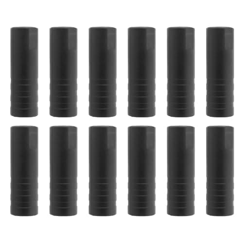 Image of VGOL 50Pcs Bicycle Shift Cable End Caps Outer Cable Tube End Tip Cap Replacement Part 4mm Shift Cable End Caps Suitable for MTB Road Bike Shift, Black
