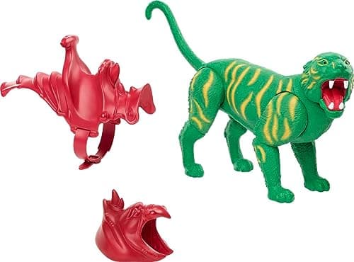 Image of Masters of the Universe Origins Battle Cat Action Figure, He-Man's Tiger-Like Eternian Creature - MOTU , Gift for Kids Age 6 and Older - GNN70