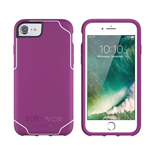Image of Griffin GB42774 Survivor Journey Slim Case Sangria/White iPhone 6, 6S, 7