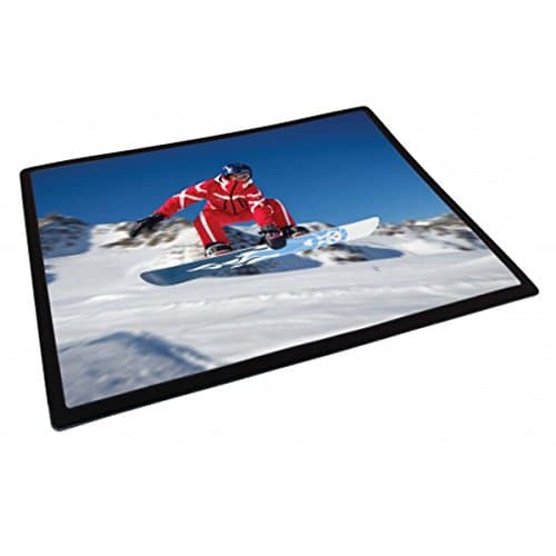 Image of Adventa Personalise Photo Mouse Mat Black Border 8x10 - Ideal use for School, Office or at Home