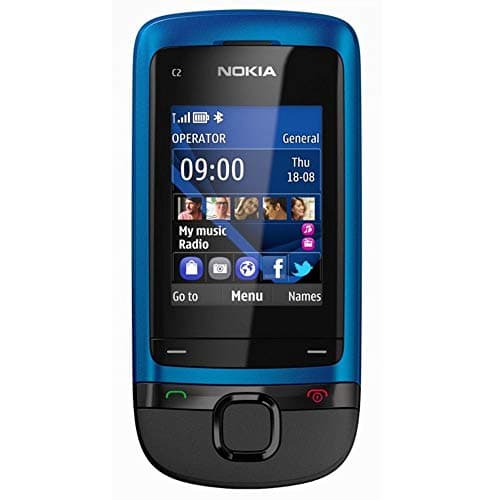 Image of Nokia C2-05 Mobile Phone GSM/EDGE/GPRS Bluetooth Peacock Blue