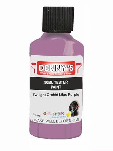 Image of Premium Interior Wall & Ceiling Emulsion Paint – Twilight Orchid Lilac Purple – Rich Matt Finish, Durable & Washable, Low Odour, Ideal for Living Rooms, Bedrooms & Hallways (30ML Tester Bottle)