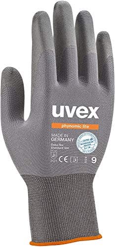 Image of 3 Pairs of UVEX Phynomic Lite Safety Work Gloves - Grip for Dry and Slightly Moist Work