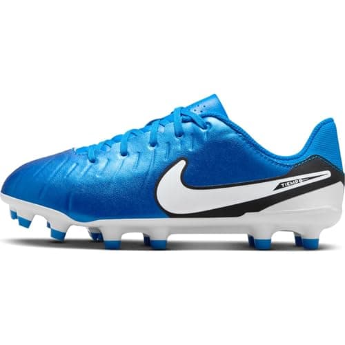 Image of Nike Unisex Kids Legend 10 Academy Fg/Mg Football Shoe, Soar White, 5 UK