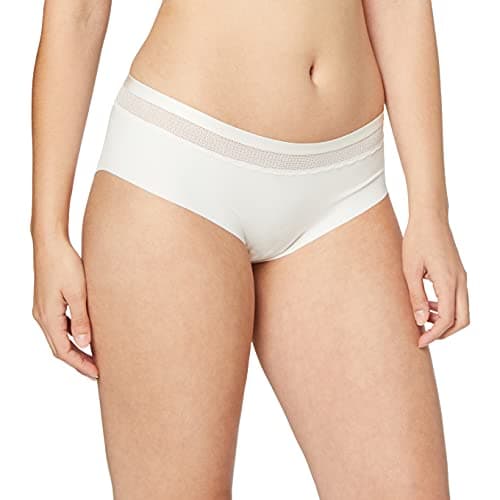 Image of S by Sloggi Women's Silhouette Low Rise Cheeky Hipster, Off-White, 12
