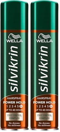 Image of Wella Silvikrin extreme Hold Hairspray, 400ml (Pack of 2)