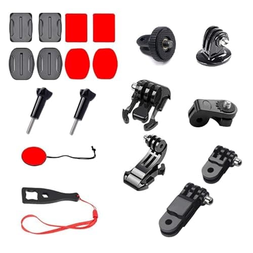Image of Yoogeer Universal Action Camera Accessory Helmet Base Adhesive Tripod Adapter Mount Kit for Most Action Camera, GoPro Hero, Insta360 X5/X4/X3, DJI OSMO Action, AKASO APEMAN Sports Cam
