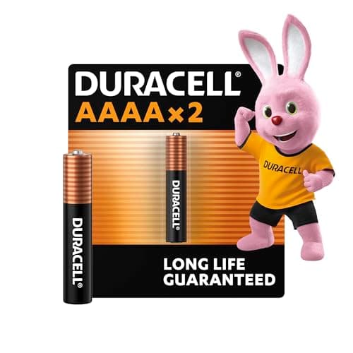 Image of Duracell Specialty Alkaline AAAA Battery 1,5V, pack of 2 (LR8D425) designed for use in digital pens, medical devices and headlamps