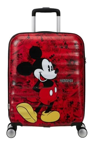 Image of American Tourister Wavebreaker Disney FL - Spinner S, Hand Luggage, 55 cm, 36 L, Multicolor (Mickey Comics Red)