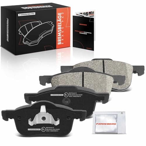 Image of Frankberg Brake Pad Set incl. 4x Pads Front Compatible with V70 II 285 S60 I 384 XC70 Cross Country 295 S80 I 184 Replace# 272401, 8634921
