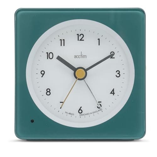 Image of Acctim Barber Analogue Alarm Clock Smartlite® Crescendo Easy Set Alarm Storm Blue