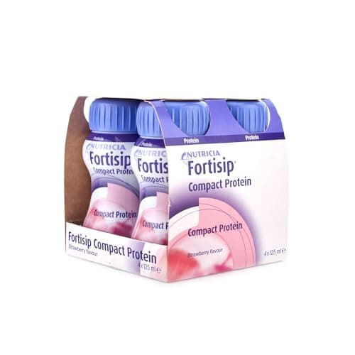 Image of Fortisip Compact Protein Strawberry 125ml x 4