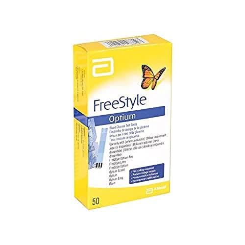 Image of Abbott Freestyle Glucose, Optium Stripes, Pack of 50