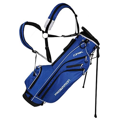 Image of Prosimmon Golf DRK 7" Lightweight Golf Stand Bag with Dual Straps (Royal Blue/White)