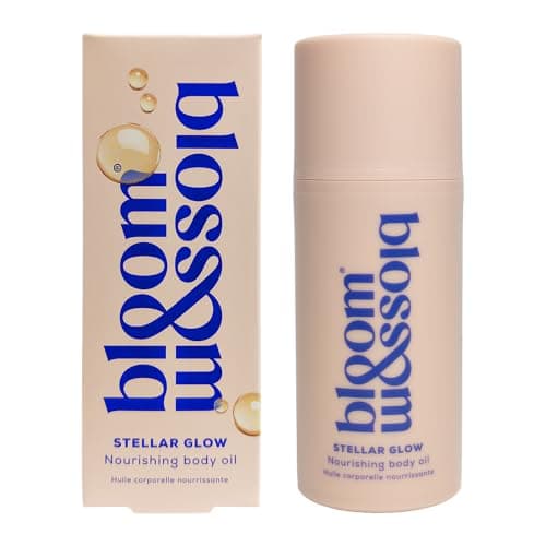 Image of Bloom and Blossom | Stellar Glow, Nourishing Body Oil, Natural Body Moisturiser with Squalane & Batana Oil for Dry Skin, Stretch Marks & Glowing Skin, 100ml