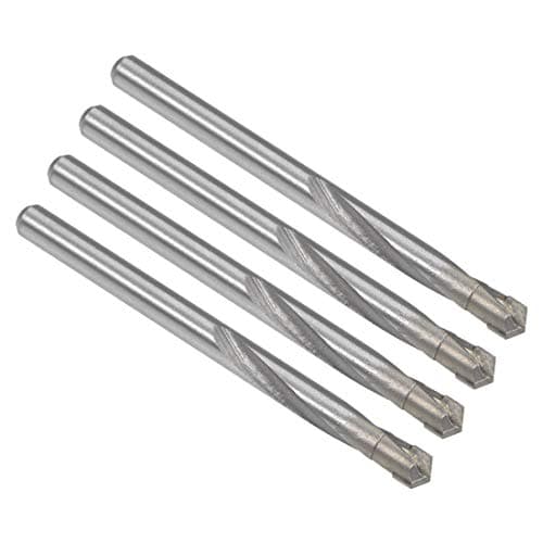 Image of sourcing map Cemented Carbide Twist Drill Bits 6mm Metal Drill Cutter for Stainless Steel Copper Aluminum Zinc Alloy Iron 4 Pcs