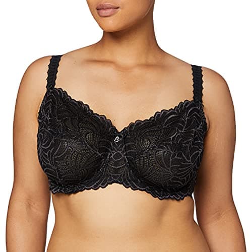 Image of Bestform Women's Pampelune Balconette Bra, Black, 36DD