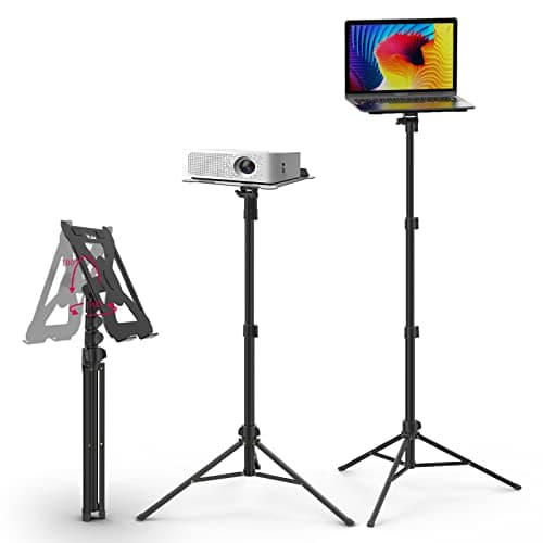 Image of ULANZI Projector Stand Floor, Multifunctional Laptop Tripod, 60cm-152cm Adjustable Height, Foldable Laptop Floor Stand for Outdoor, Office Home, Stage, Studio | 3kg Capacity