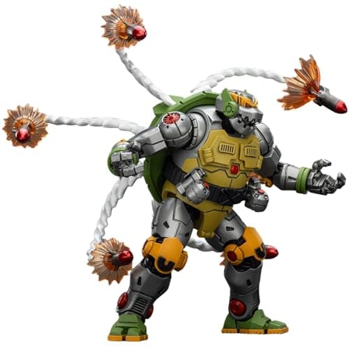 Image of JOYTOY TMNT-Metalhead 1/18 Action Figures Metalhead Figure Detachable Weapons Poseable Joints 5.51Inch Collectible Model Birthday Gift Movie Collectors