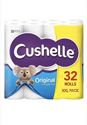 Image of CUSHELLE Toilet Tissue Paper 32 Rolls White