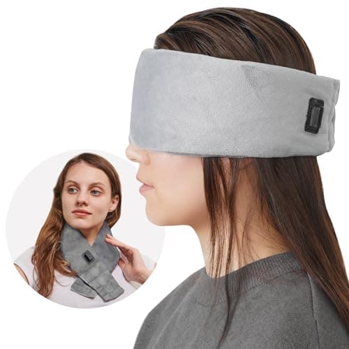 Image of ARRIS Heated Eye Mask, Warm Eye Compress Pad for Blepharitis and Dry Eyes Treatment, Large Electric Heating Eye Mask to Relieve Stye Eye, Syndrome, Headache and MGD Grey