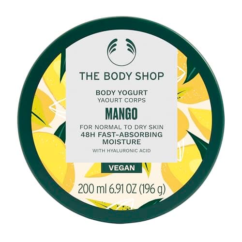 Image of The Body Shop Mango Body Yogurt (1x 200ml), Fast-Absorbing Body Moisturiser, Lightweight Gel-Cream for Normal to Dry Skin, 48H Hydration Body Lotion, Vegan Body Care