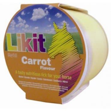 Image of Likit Horse Treat Carrot Large Refill 650g | Tasty Horse Treat, Reduce your Horse's Boredom & Stress | Carrot