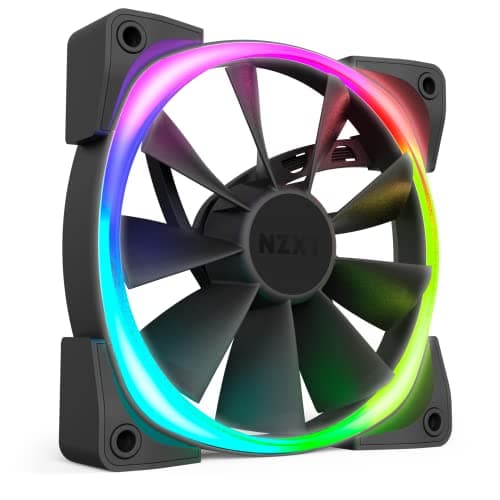 Image of NZXT AER RGB 2 - 140mm - Advanced Lighting Customizations - Winglet Tips - Fluid Dynamic Bearing - LED RGB PWM Fan for Hue 2 - Single (HUE2 Lighting Controller Not Included)