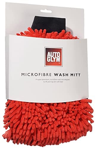 Image of Autoglym Microfibre Noodle Wash Mitt - Mircrofibre Cleaning Mitt Specially Designed For a Quick, Streak-free Finish on Car Paintwork and Glass