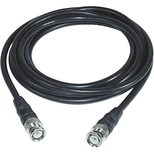 Image of ABUS BNC 3 m 10ft Black Cable 3 m Male/Male Coax Coaxial Cable, Black, 200 x 295 x 10 mm 120 g)