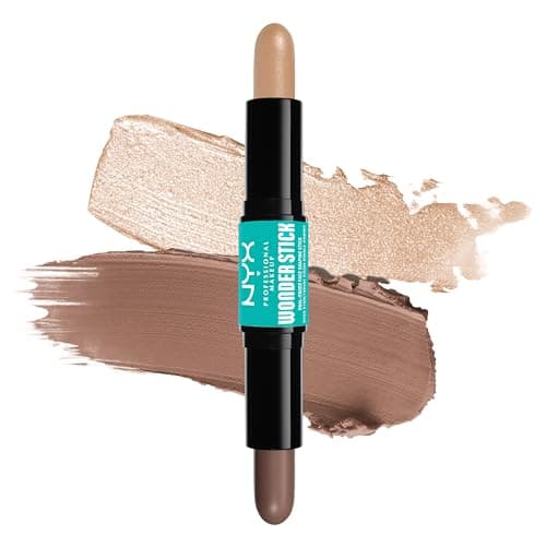 Image of NYX Professional Makeup Highlight & Contour Stick, Wonder Dual-Ended Contour Stick, Shape, Brighten & Blend, Highly Pigmented, Cruelty Free & Vegan Formula, Ultra Creamy, Shade Fair