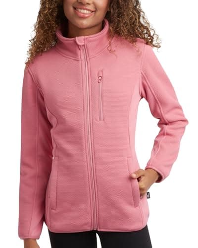 Image of Spyder Womens Fleece Jacket - Lightweight Insulated Performance Fleece Womens Jacket - Full Zip Up Jackets for Women, Mauve Rose, M