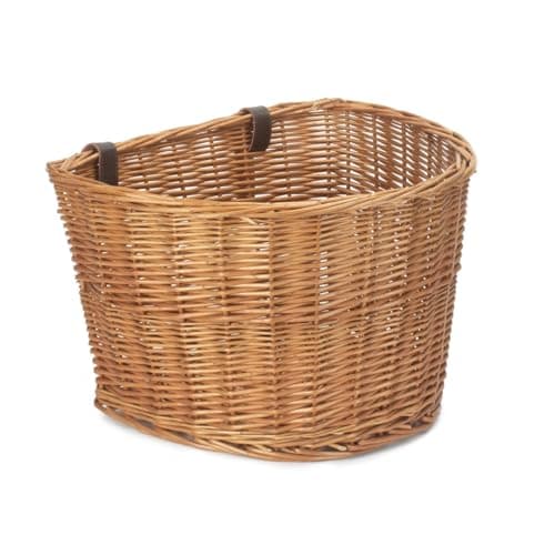 Image of Red Hamper H001 Wicker Bicycle Bike Basket