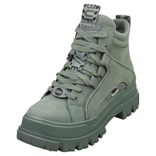 Image of Buffalo Aspha Nc Mid Vegan Womens Fashion Boots in Petrol - 5 UK