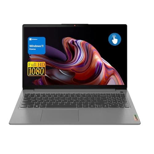 Image of Lenovo IdeaPad 3 Laptop, 15.6" FHD Touchscreen, Intel Core i3-1115G4, 8GB RAM, 256GB SSD, HDMI, Webcam, Wi-Fi 6, SD Card Reader, Windows 11 Home, Grey