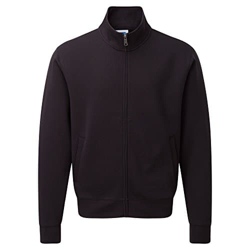Image of Russell Mens Authentic Full Zip Sweatshirt Jacket (M) (Black)