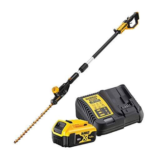 Image of DEWALT - XR 18V brushless pole hedge trimmer with battery - cutting capacity 25 mm - speed 2800 cps/min - cutting 75min/charge - DCMPH566P1-QW