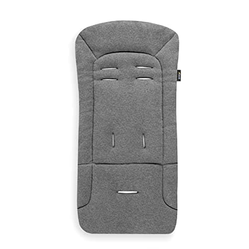 Image of hauck Padded Pushchair Liner, Charcoal - Universal Fit for Most Pushchairs, Strollers & Bike Trailers, Breathable & Soft Cotton, Machine Washable