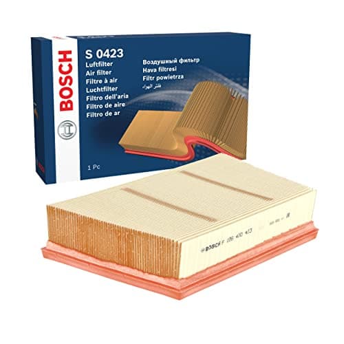 Image of Bosch S0423 Car Air Filter - Separates Particles from the Air Intake - Moisture-resistant plus High Tensile Strength