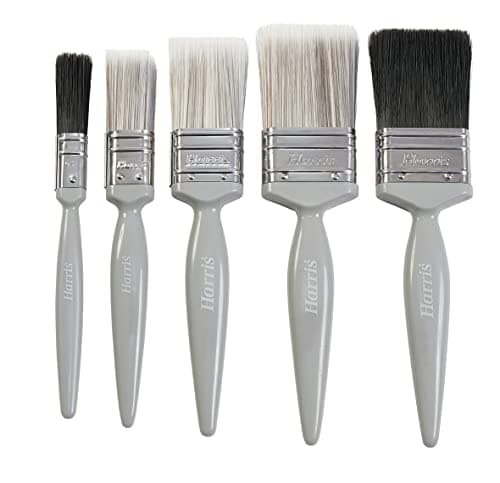 Image of Harris Essentials Walls, Ceilings & Gloss Paint Brushes | 5 Brush Pack | 0.5", 1", 1.5", 2"