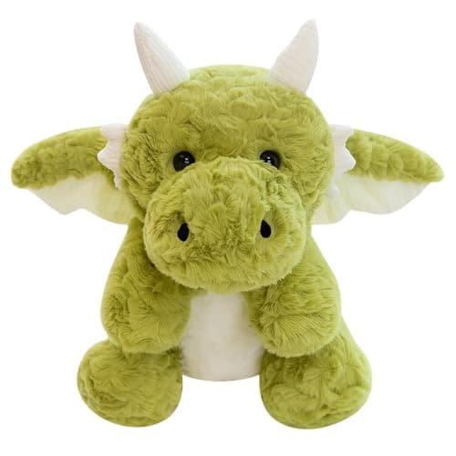 Image of YFHUVB Dinosaur Teddy Plush Stuffed Animal, Soft Green Dinosaur Collectible For Home Decor, Dinosaur Plush Figure With Detailed Design, Durable Fabric Material For Display And Collection