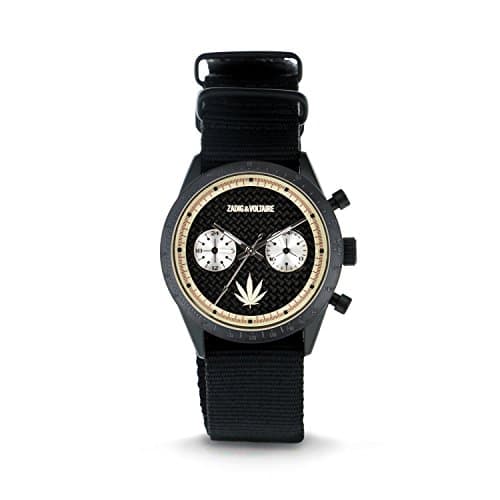 Image of Zadig & Voltaire Unisex-Adult Quartz Watch, Analogue Classic Display and Nylon Strap ZVM125