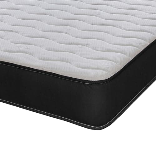 Image of eXtreme comfort ltd Cooltouch Colours Black Double Mattress - 135x190cm, 18cm deep. Memory Foam and Coil Spring Hybrid, Plush Comfort, UK Made Mattress in a Box