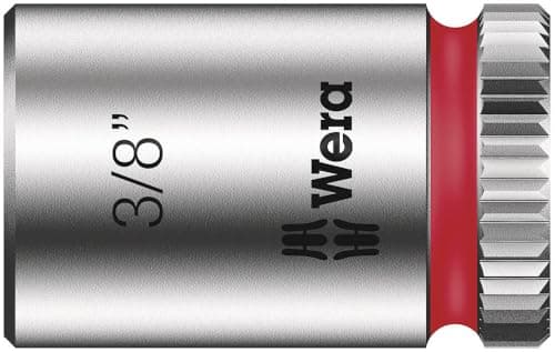 Image of Wera 05003520001 3/8-Inch 8790 HMA Zyklop Socket with Hexagon Drive - Silver