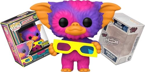 Image of Funko Gizmo Black Light EE Exclusive + Pop Protector: Gremlins Pop! Movies Retro Vinyl Figure (Gift Set Bundled with ToyBop Box Protector Collector Case)