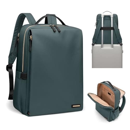 Image of GOLF SUPAGS Stylish Laptop Backpack for Women Airline Approved Perfect for Work College and Travel Multi-Functional Casual Daypack Fits 15.6 Inch Notebook (Atrovirens)