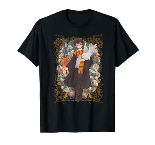 Image of Harry Potter Harry and Hedwig Botanical T-Shirt