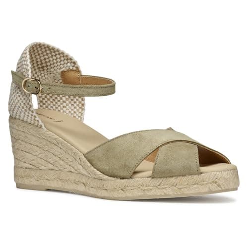 Image of Geox Women's D GELSA LOW A Wedge Sandal, Musk, 5 UK